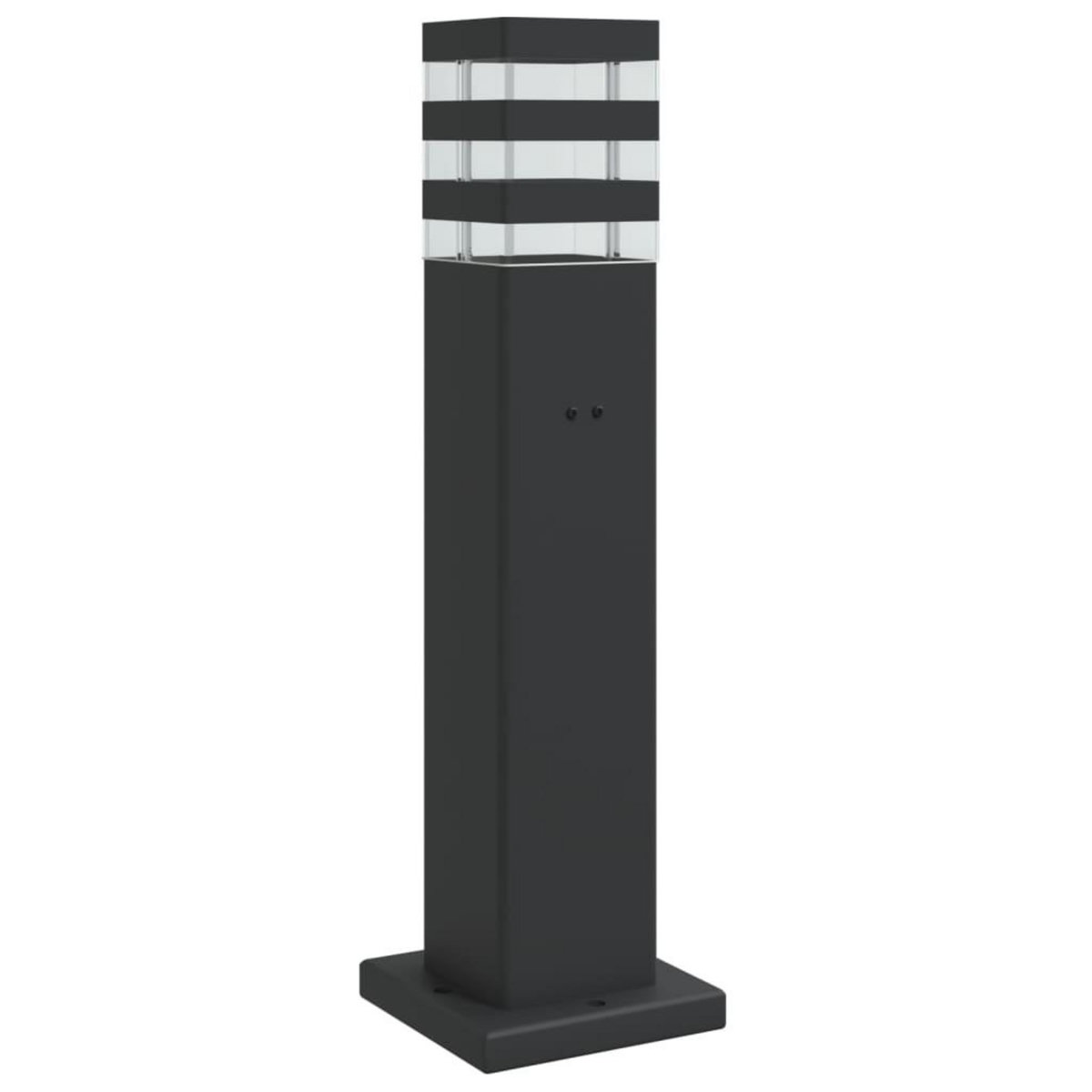 VIDAXL Lampadaire d'exterieur avec sortie noir 50 cm aluminium