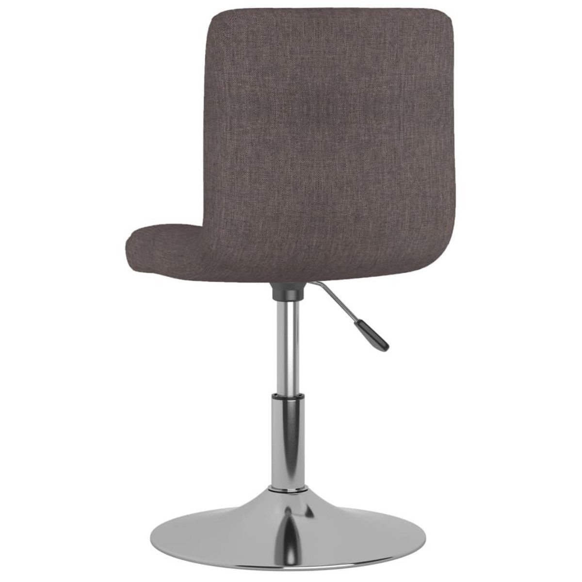 VIDAXL Chaises pivotantes a manger lot de 6 taupe tissu