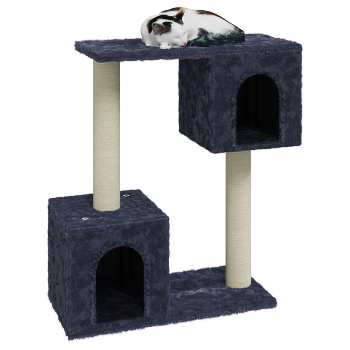 VIDAXL Arbre a chat avec griffoirs en sisal Gris fonce 60 cm