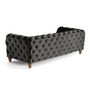 Voir la diapositive 6 : LISA DESIGN Walter - canapé 3 places chesterfield en velours - pieds bois