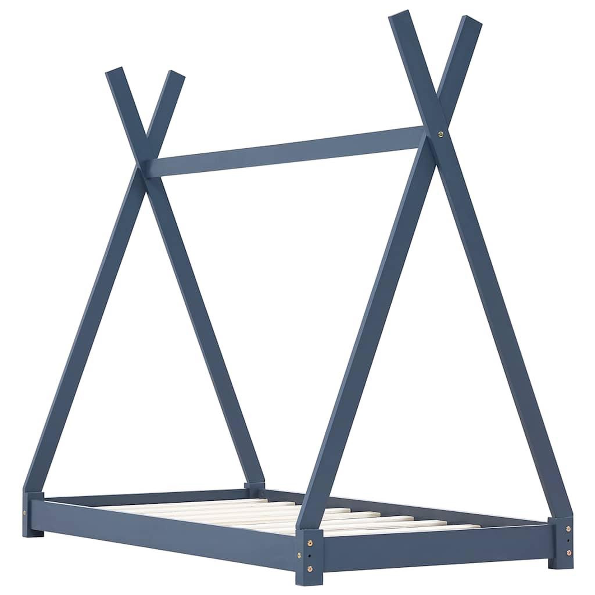 Voir la diapositive 2 : VIDAXL Cadre de lit d'enfant Gris Bois de pin massif 80x160 cm