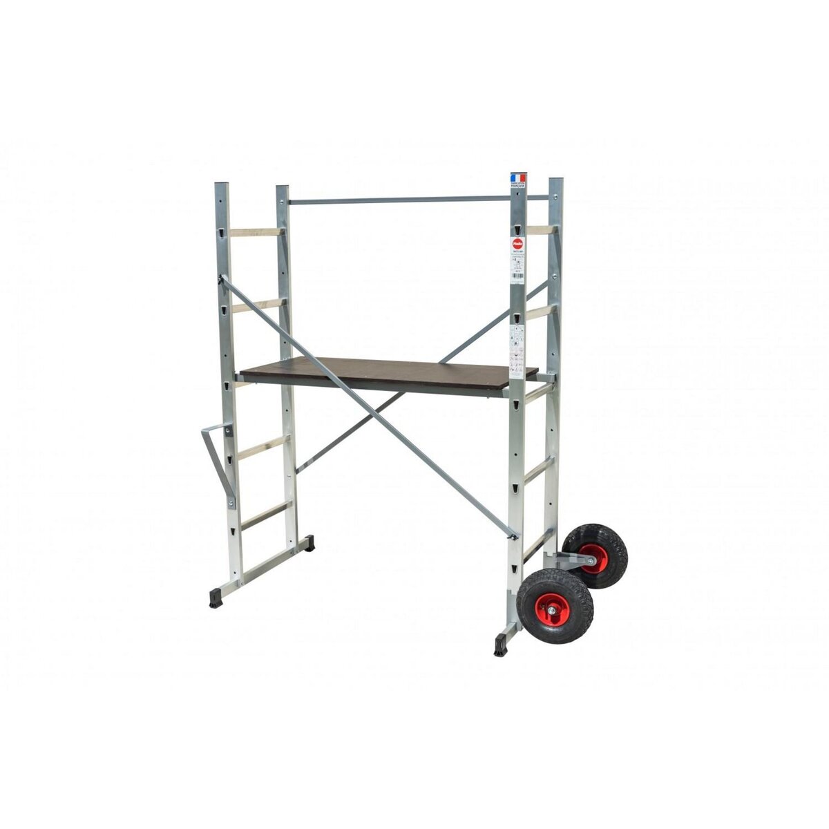 HAILO Echafaudage aluminium jardin avec roue HAILO hauteur de travail 3 m