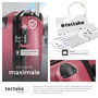 Voir la diapositive 5 : tectake Set de valises rigides 4 pièces, 3 Trolleys, 1 Vanity case, Balance et étiquette bagages inclus rouge bordeaux