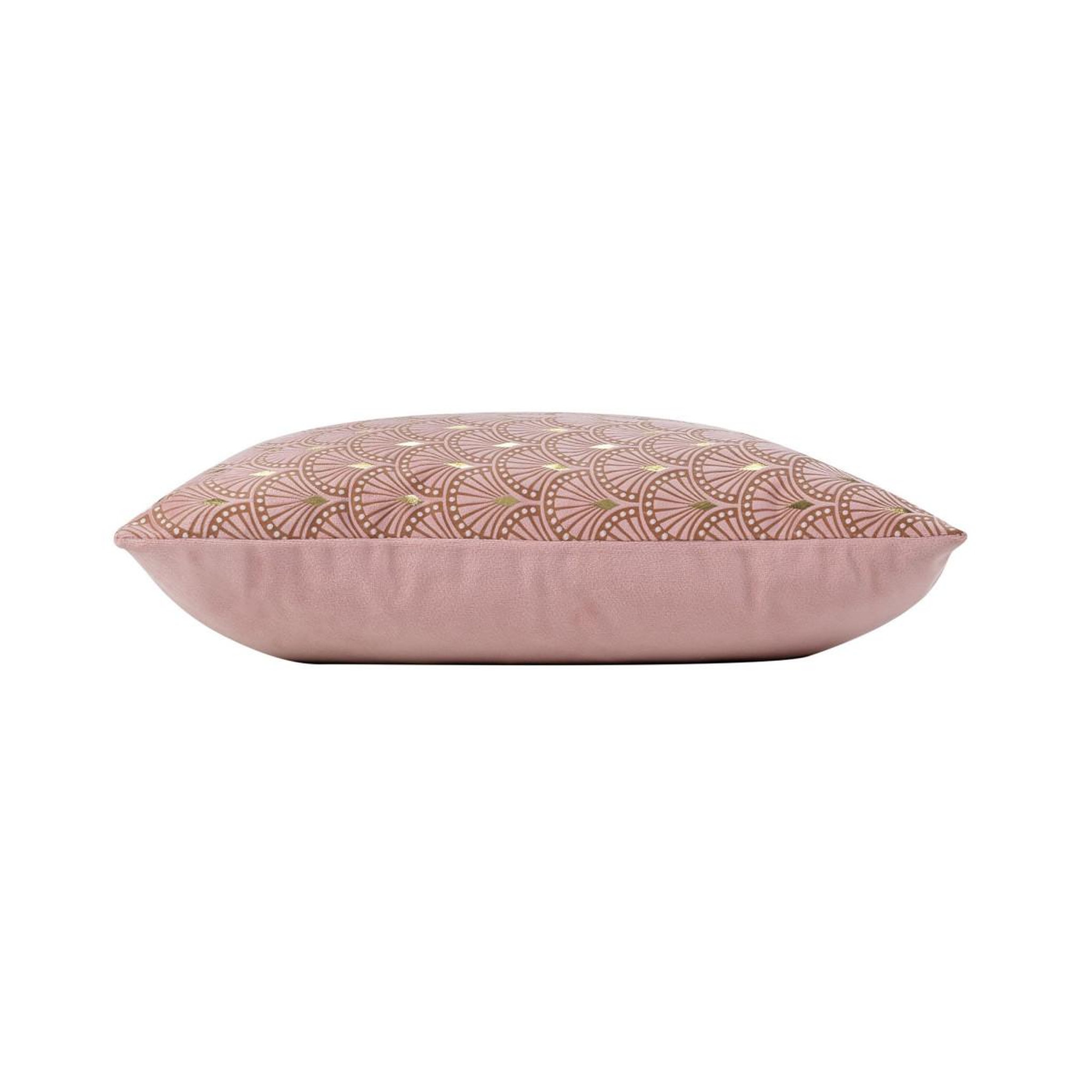 Voir la diapositive 2 : Douceur d'Intérieur Housse de coussin déco  bellagold  40x40cm rose