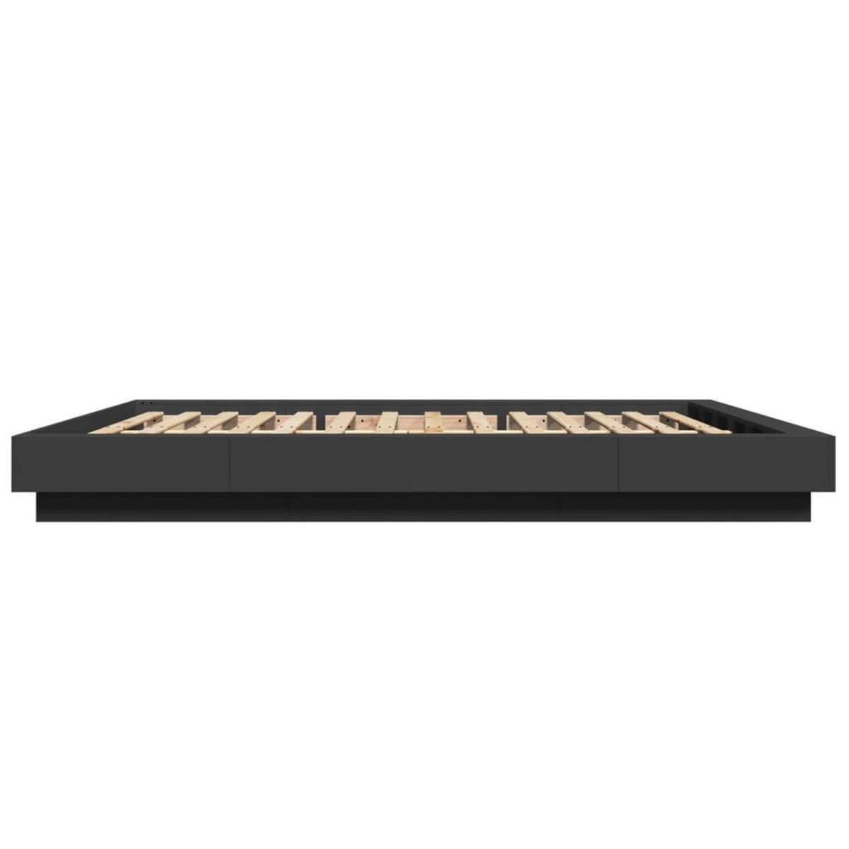 VIDAXL Cadre de lit sans matelas noir 160x200 cm