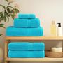 Voir la diapositive 3 : VIDAXL Serviettes de visage de qualité sup. SOLUND 4 pcs turquoise