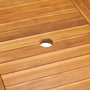Voir la diapositive 5 : VIDAXL Ensemble a manger de jardin 5 pcs Bois de teck massif