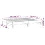 Voir la diapositive 6 : VIDAXL Lit coulissant sans matelas gris 2x(90x200) cm
