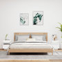 Voir la diapositive 3 : VIDAXL Armoires de chevet avec lumieres LED 2 pcs blanc 40x39x48,5 cm
