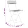Voir la diapositive 6 : VIDAXL Chaises de bistrot pliantes lot de 4 Resine tressee et acier