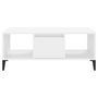 Voir la diapositive 5 : VIDAXL Table basse Blanc 90x50x36,5 cm Bois d'ingenierie
