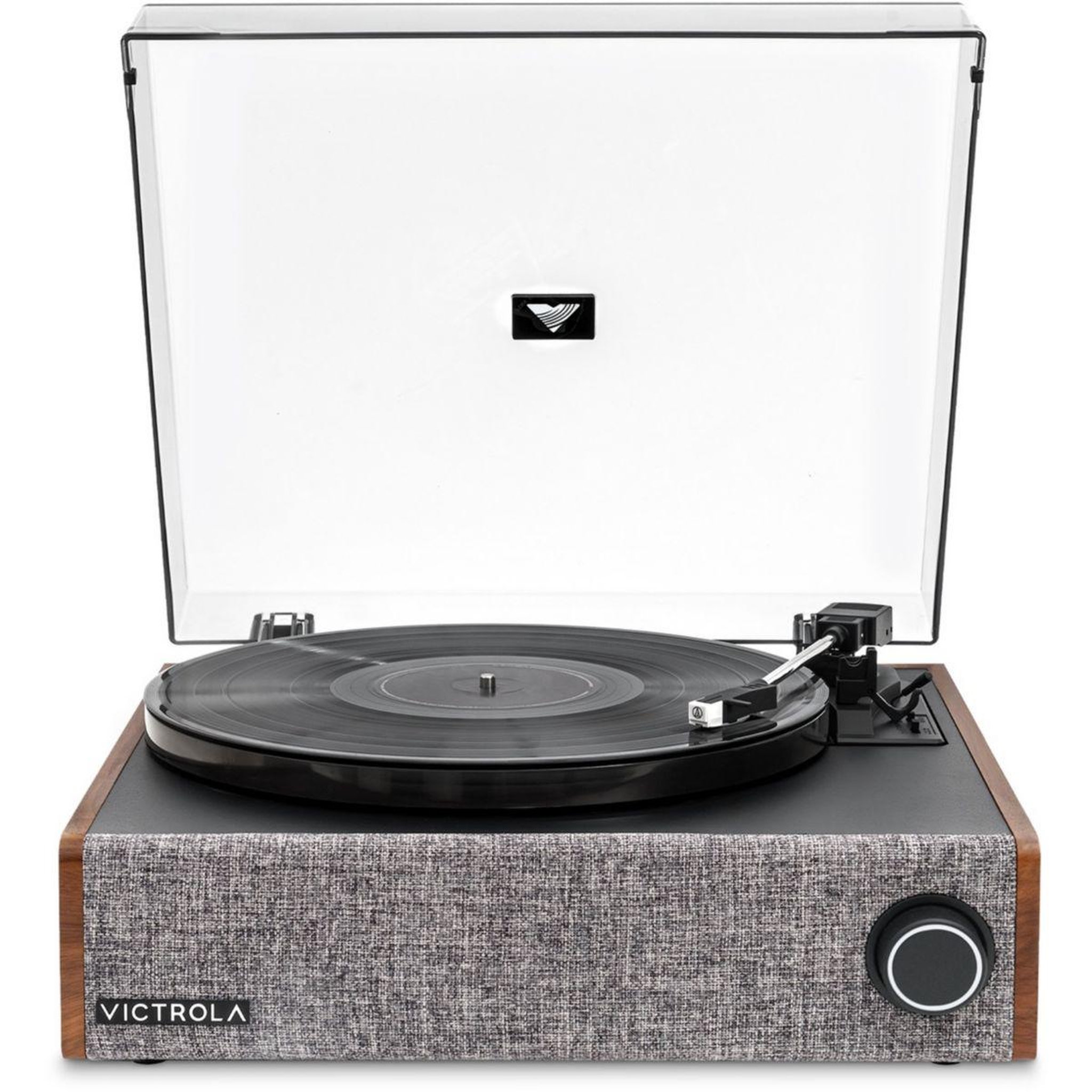 Voir la diapositive 2 : VICTROLA Platine vinyle EASTWOOD VTA-78 NOYER