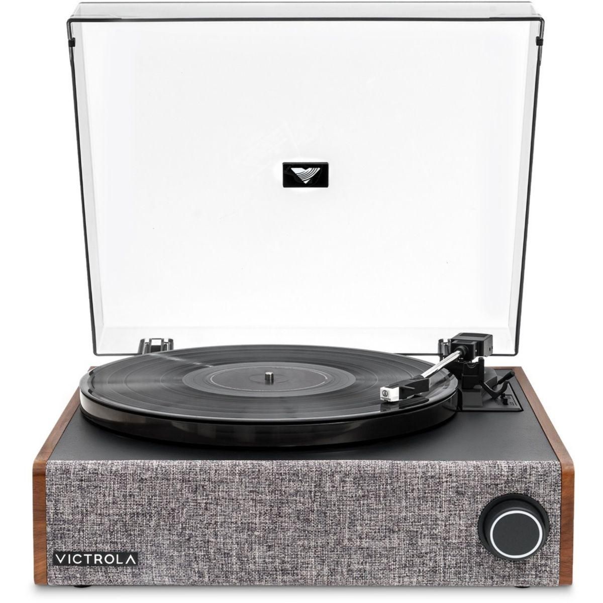 VICTROLA Platine vinyle EASTWOOD VTA-78 NOYER