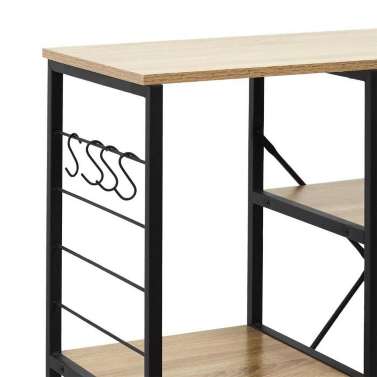 Paris Prix Meuble de Rangement  Stan  90cm Naturel & Noir