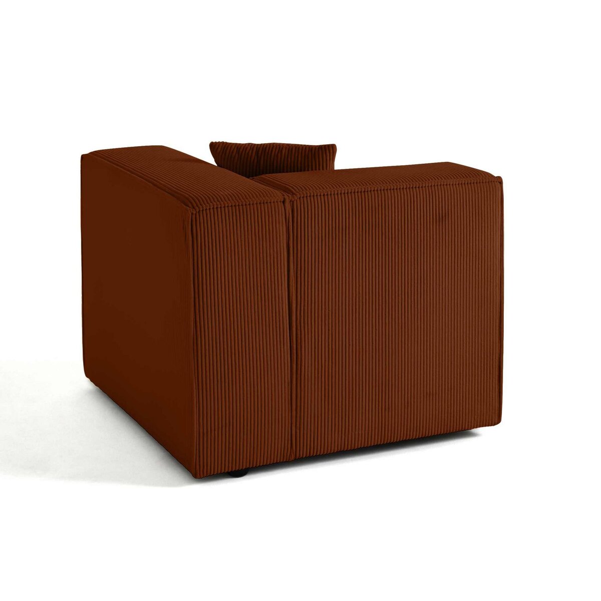 LISA DESIGN Arty - module d'assise droit - en velours côtelé