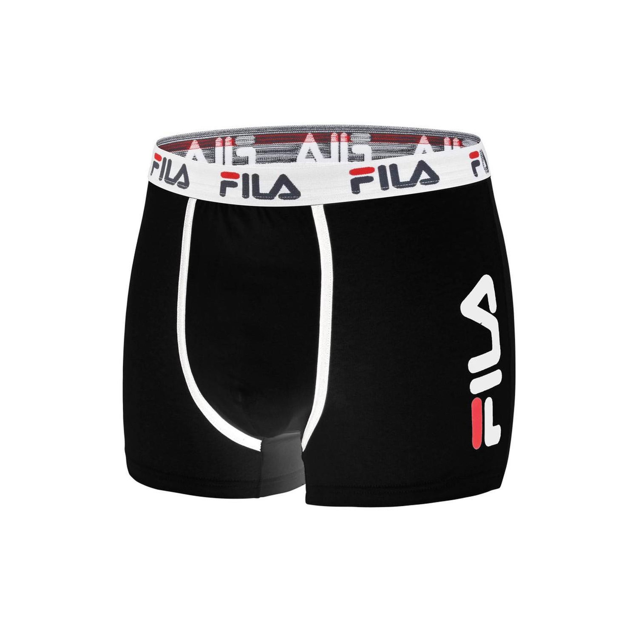 Voir la diapositive 3 : FILA Lot de 2 boxers coton homme fu5040 uni