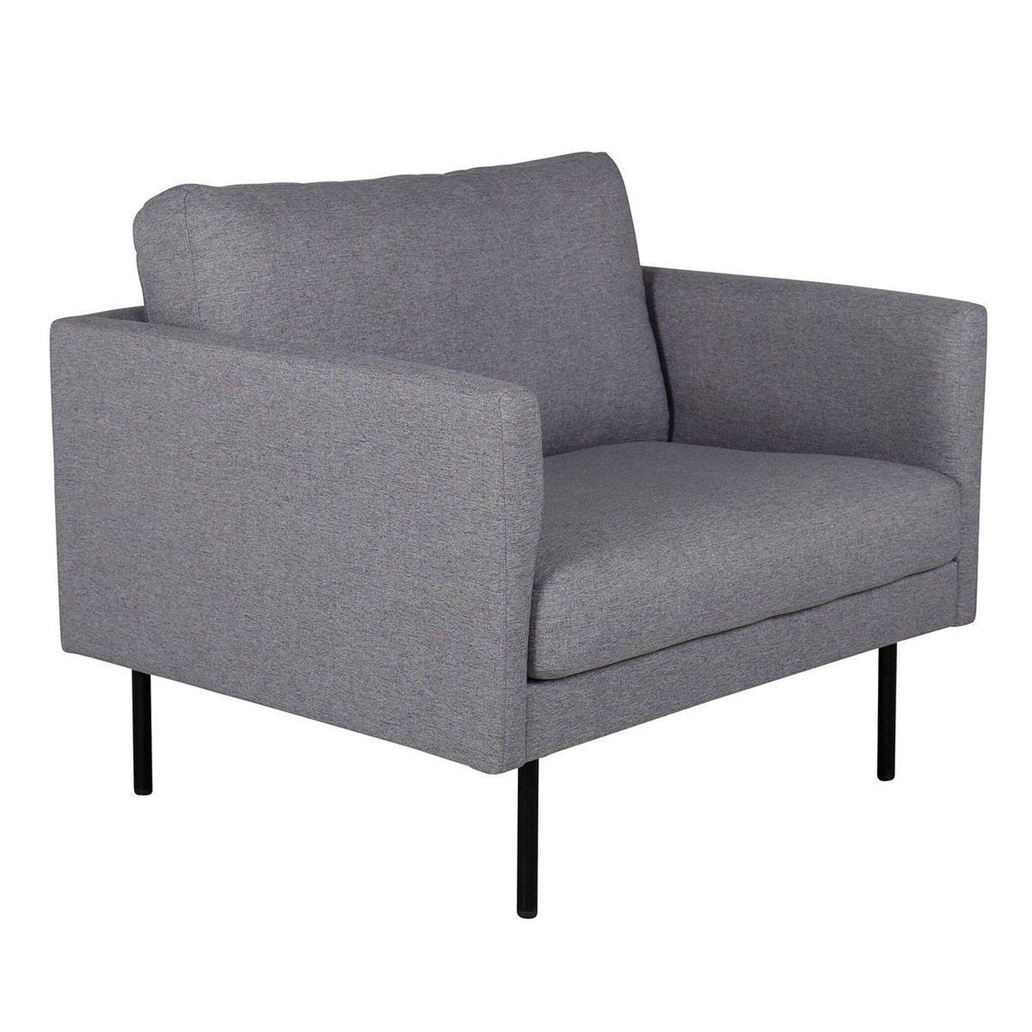 Paris Prix Fauteuil en tissu  zoom  95cm gris