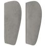 Voir la diapositive 4 : VIDAXL Tete de lit avec oreilles Gris clair 183x23x78/88 cm Velours