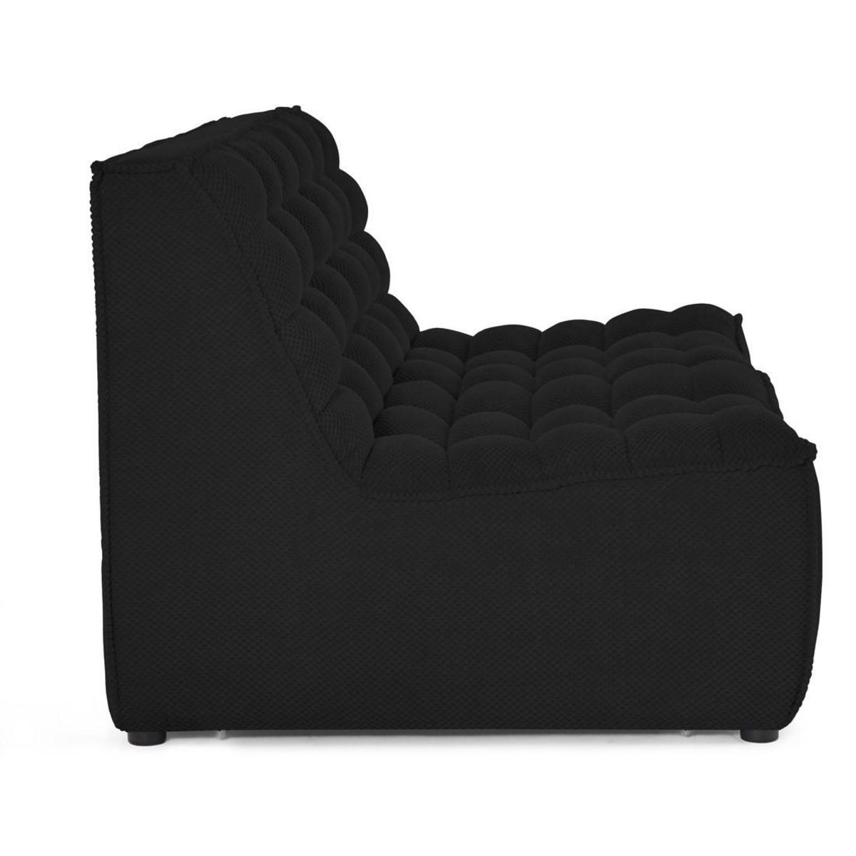 LISA DESIGN Ellie - canapé 2 places sans accoudoir en velours texturé