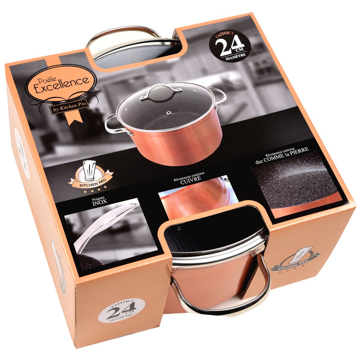 KITCHEN PRO Faitout EXCELLENCE 24 cm