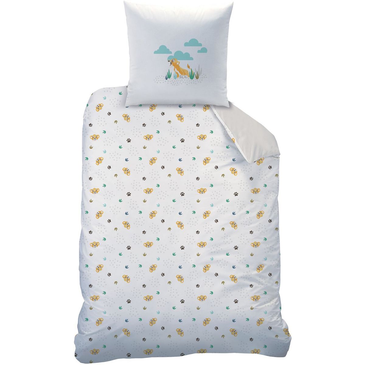 LE ROI LION Parure housse de couette coton 57 fils ROI LION SAVANA