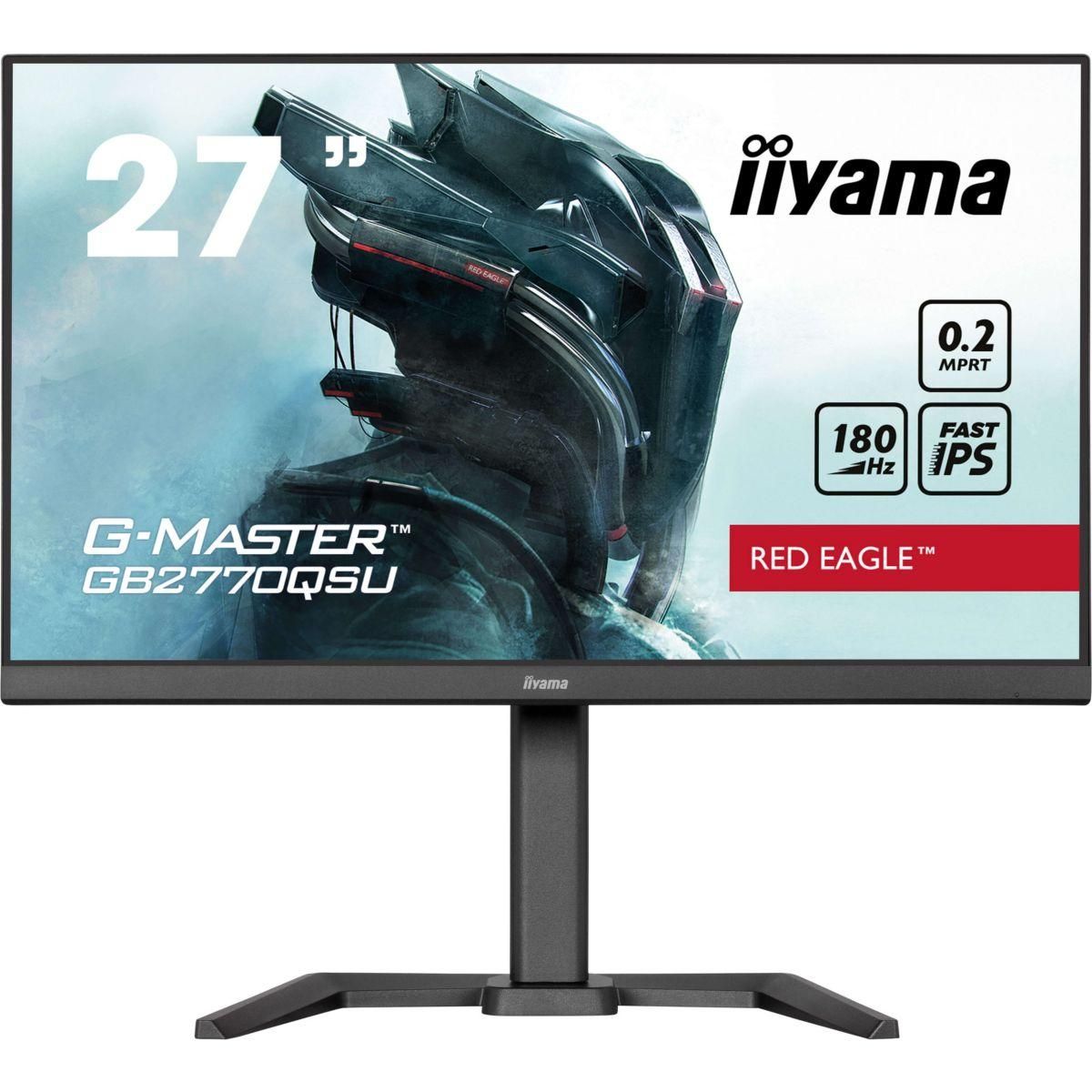 Iiyama Ecran PC Gamer G-MASTER GB2770QSU-B6 27'' Plat IPS