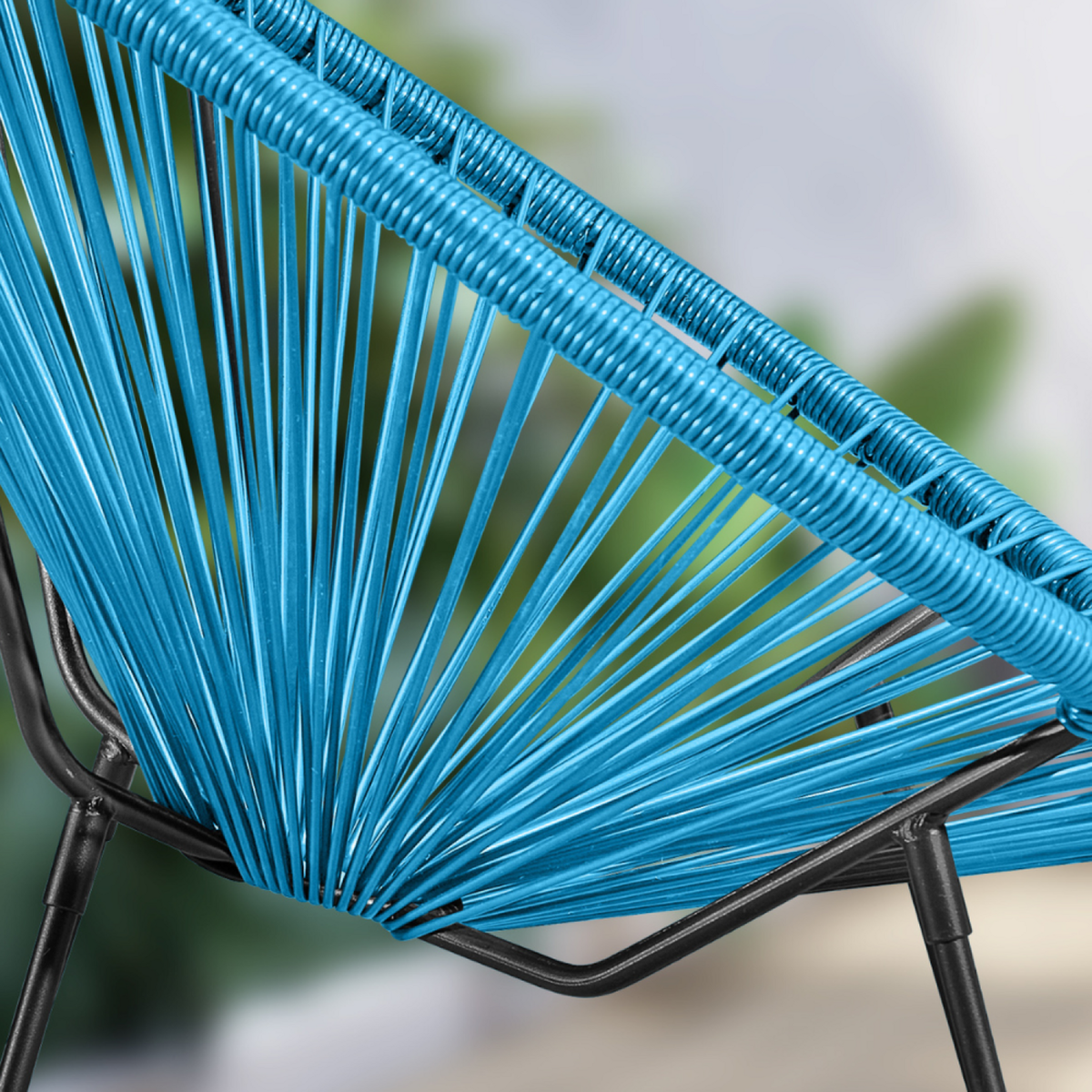 CONCEPT USINE Set de 2 chaises Bleu ACAPULCO