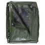 Voir la diapositive 4 :  Bâche multifonctions noire et verte  240 g/m2 Werkapro 10 x 15 m