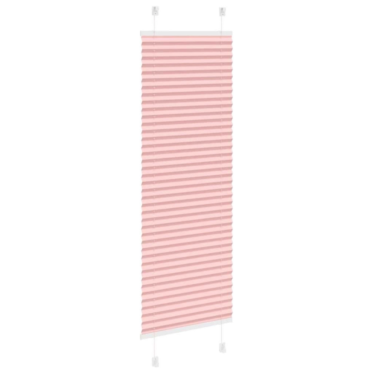 VIDAXL Store plisse rose 45x100 cm largeur du tissu 44,4 cm polyester