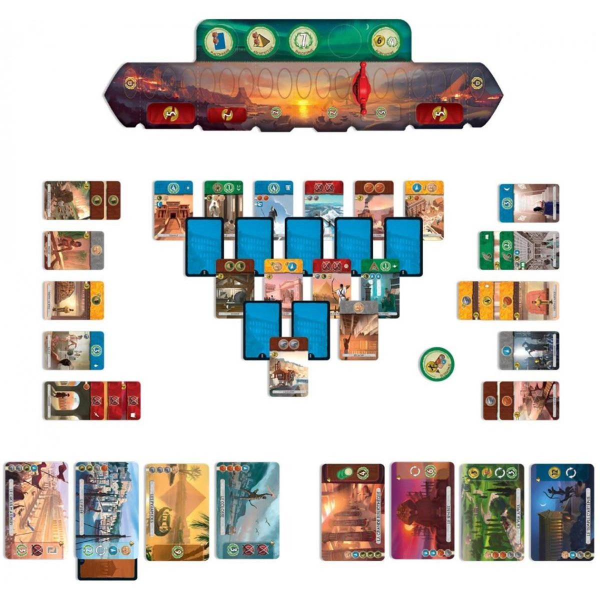 Asmodee 7 wonders Duel Jeu de civilisation