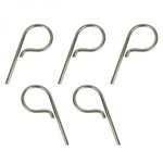 LINXOR Lot de 5 pitons P Standard en inox 12 cm