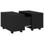 Voir la diapositive 2 : VIDAXL Table basse noir 60x60x38 cm bois d'ingenierie