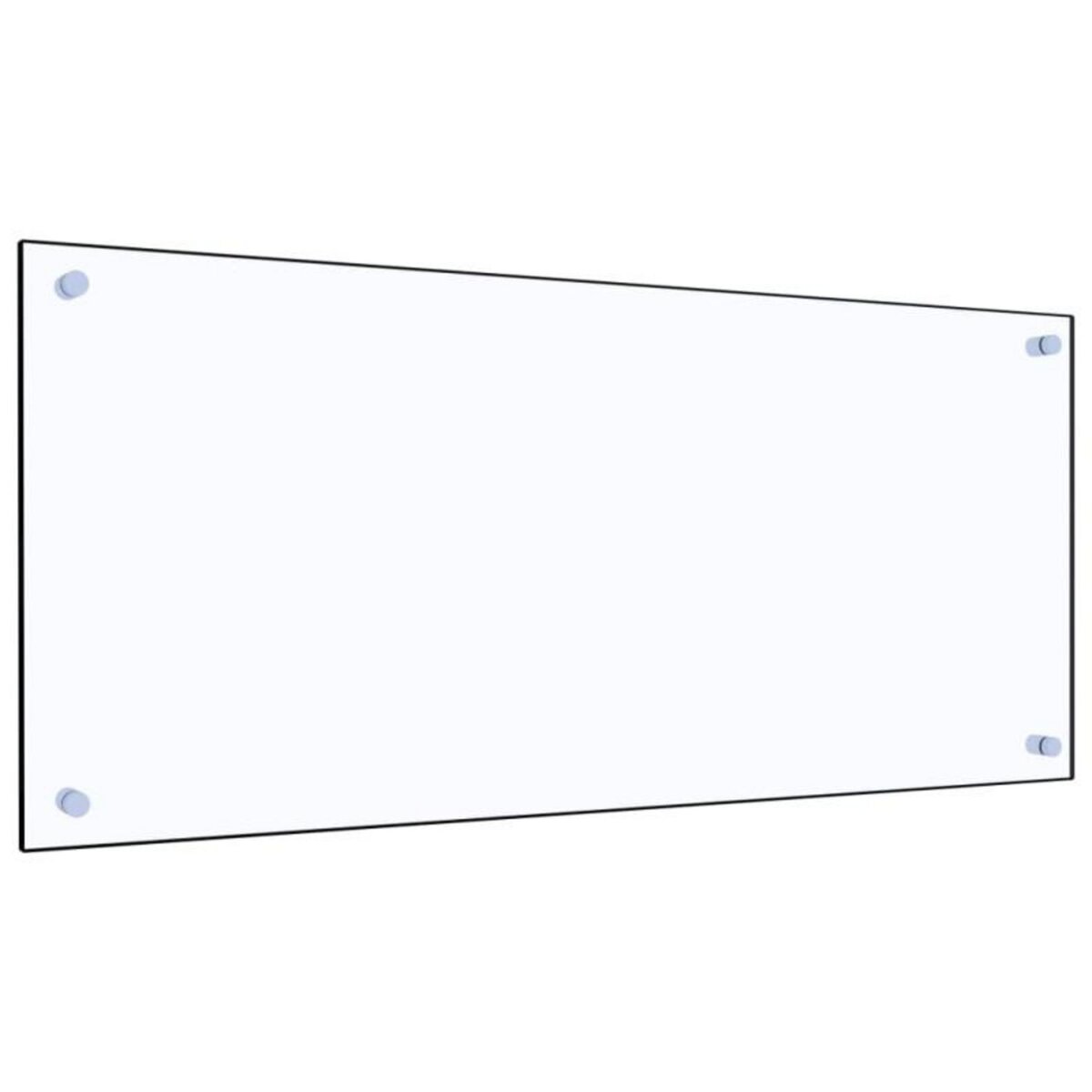 VIDAXL Dosseret de cuisine Transparent 90 x 40 cm Verre trempé