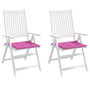 Voir la diapositive 4 : VIDAXL Coussins de chaise de jardin lot de 2 rose 50x50x3 cm tissu