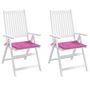 Voir la diapositive 4 : VIDAXL Coussins de chaise de jardin lot de 2 rose 50x50x3 cm tissu