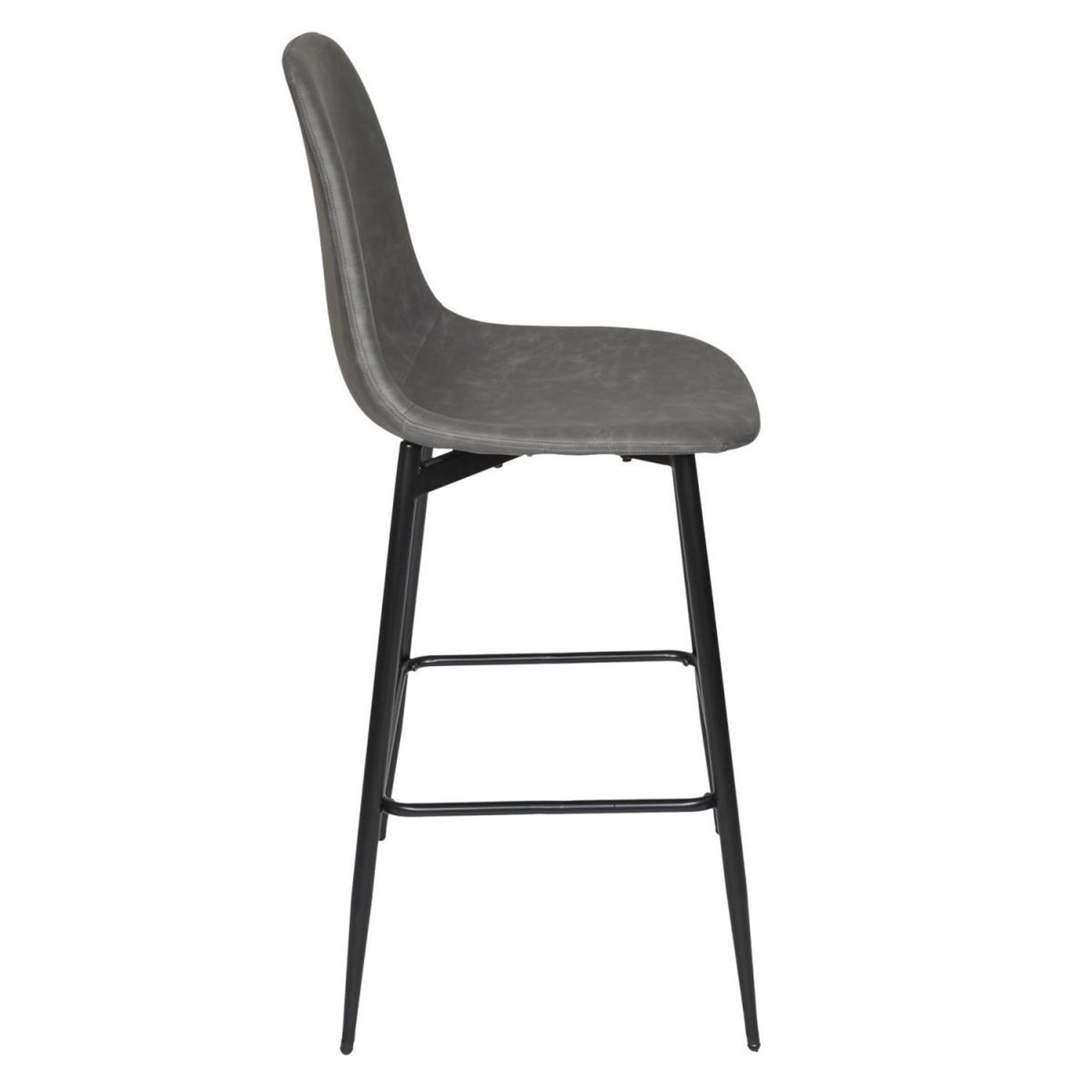 Voir la diapositive 4 : The Home Deco Factory Lot de 2 chaises de bar  amber  106cm gris