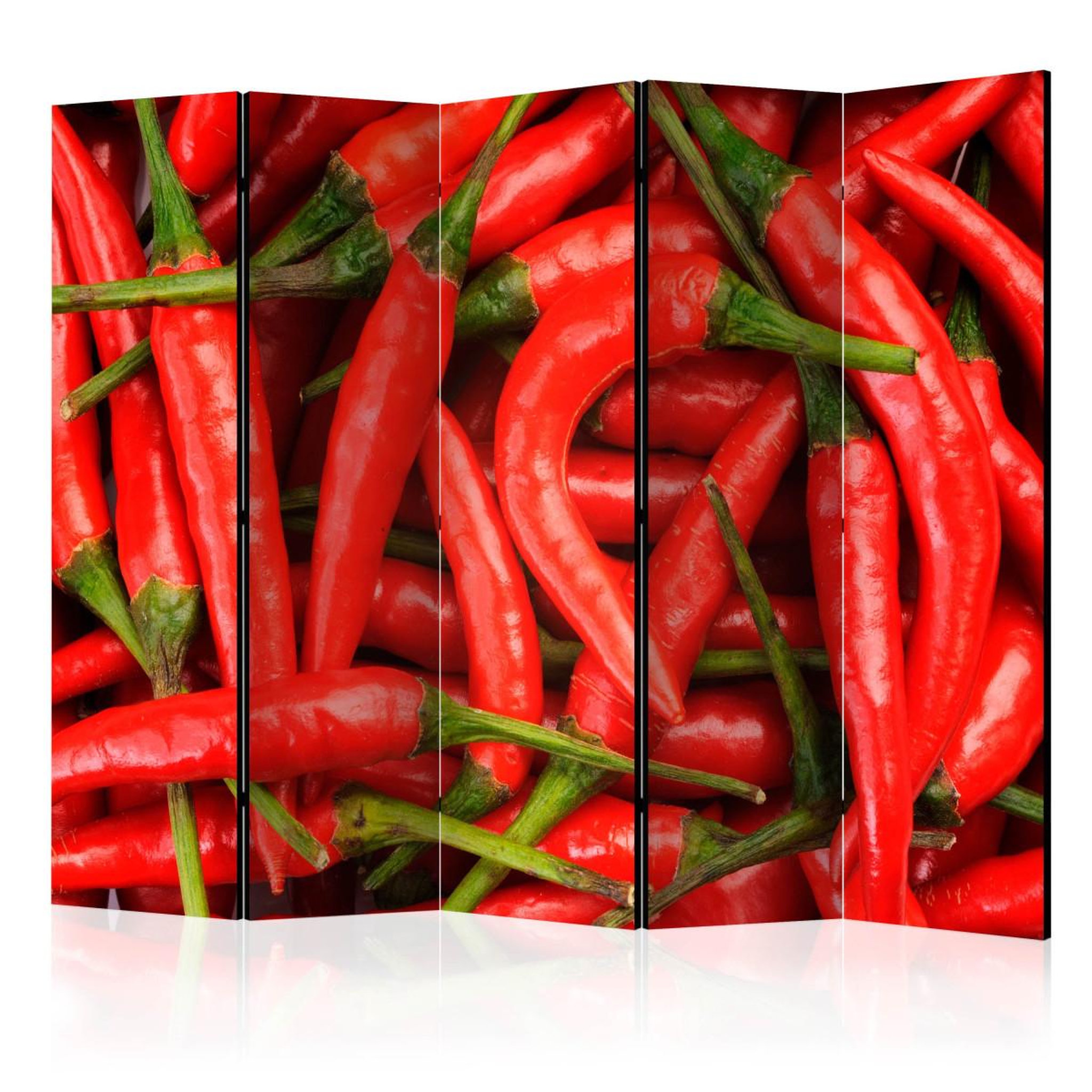 Paris Prix Paravent 5 volets  chili pepper background  172x225cm