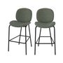 Voir la diapositive 1 : Rendez vous déco Lot de 2 chaises pour îlot central en tissu bouclé beige 63,5 cm - Iris