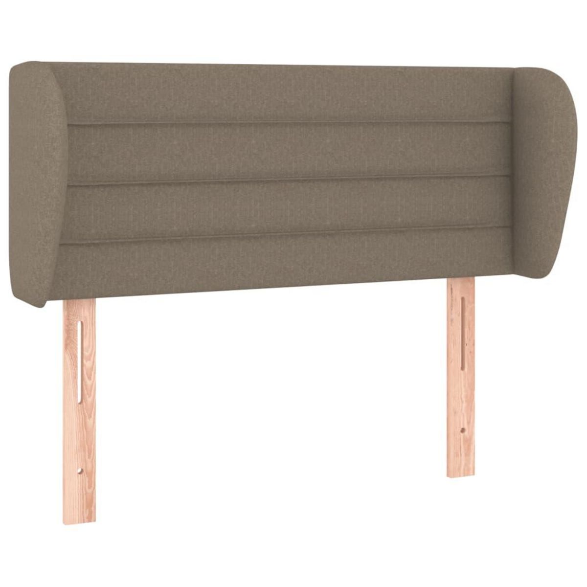 VIDAXL Tete de lit avec oreilles Taupe 93x23x78/88 cm Tissu