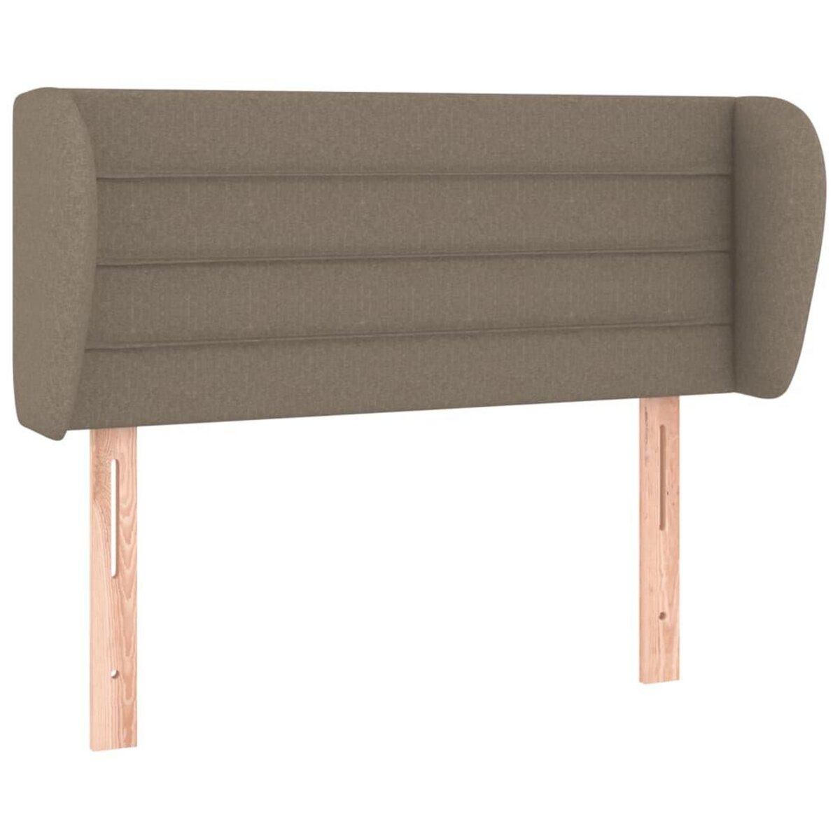 VIDAXL Tete de lit avec oreilles Taupe 93x23x78/88 cm Tissu