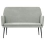 Voir la diapositive 3 : VIDAXL Banc Gris clair 108x79x79 cm Velours