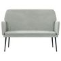 Voir la diapositive 3 : VIDAXL Banc Gris clair 108x79x79 cm Velours
