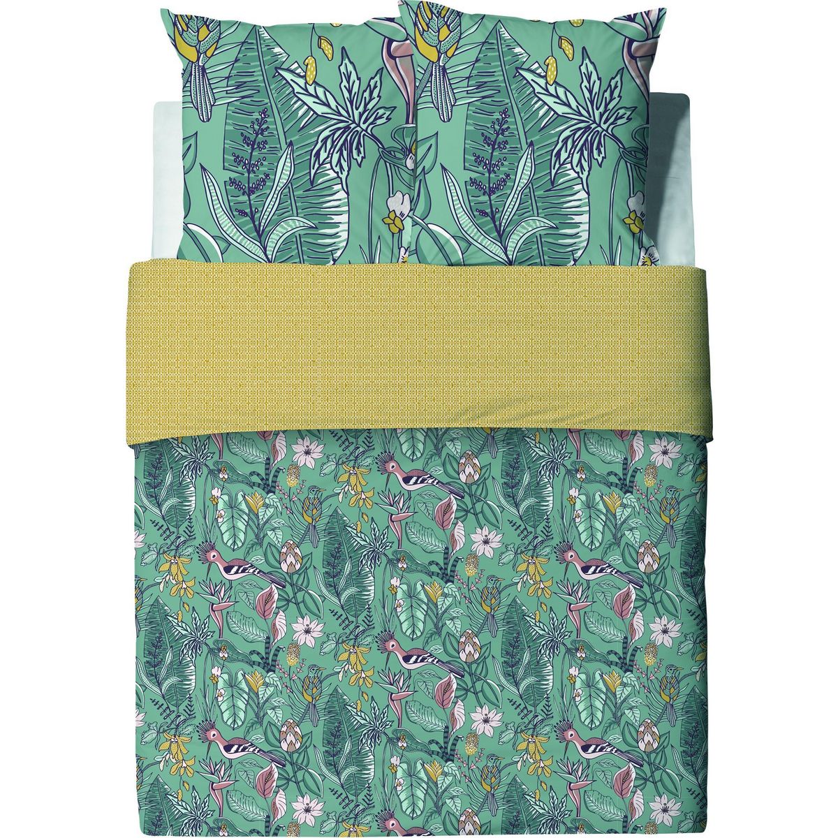 Les Ateliers du Linge Parure housse de couette 100% coton 57fils, hupia