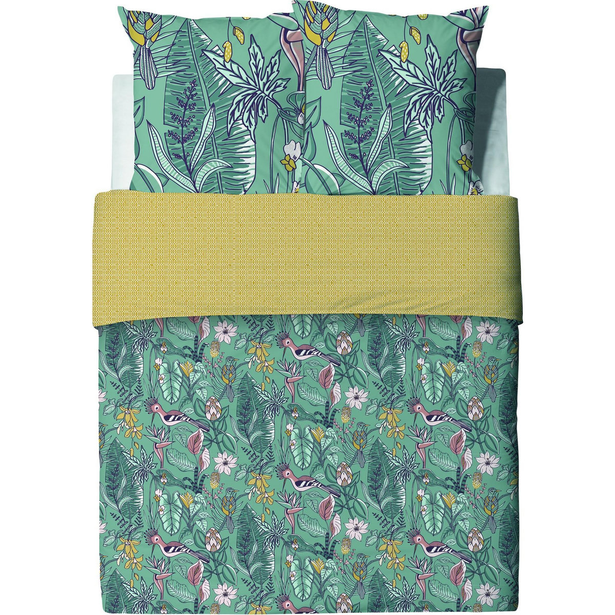 Les Ateliers du Linge Parure housse de couette 100% coton 57fils, hupia