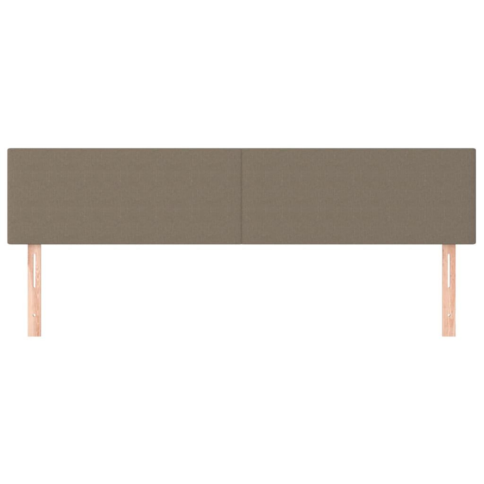 Voir la diapositive 3 : VIDAXL Tetes de lit 2 pcs Taupe 100x5x78/88 cm Tissu