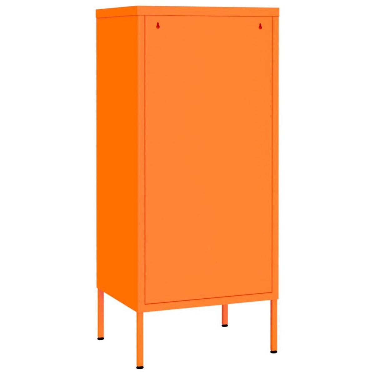 VIDAXL Armoire de rangement Orange 42,5x35x101,5 cm Acier