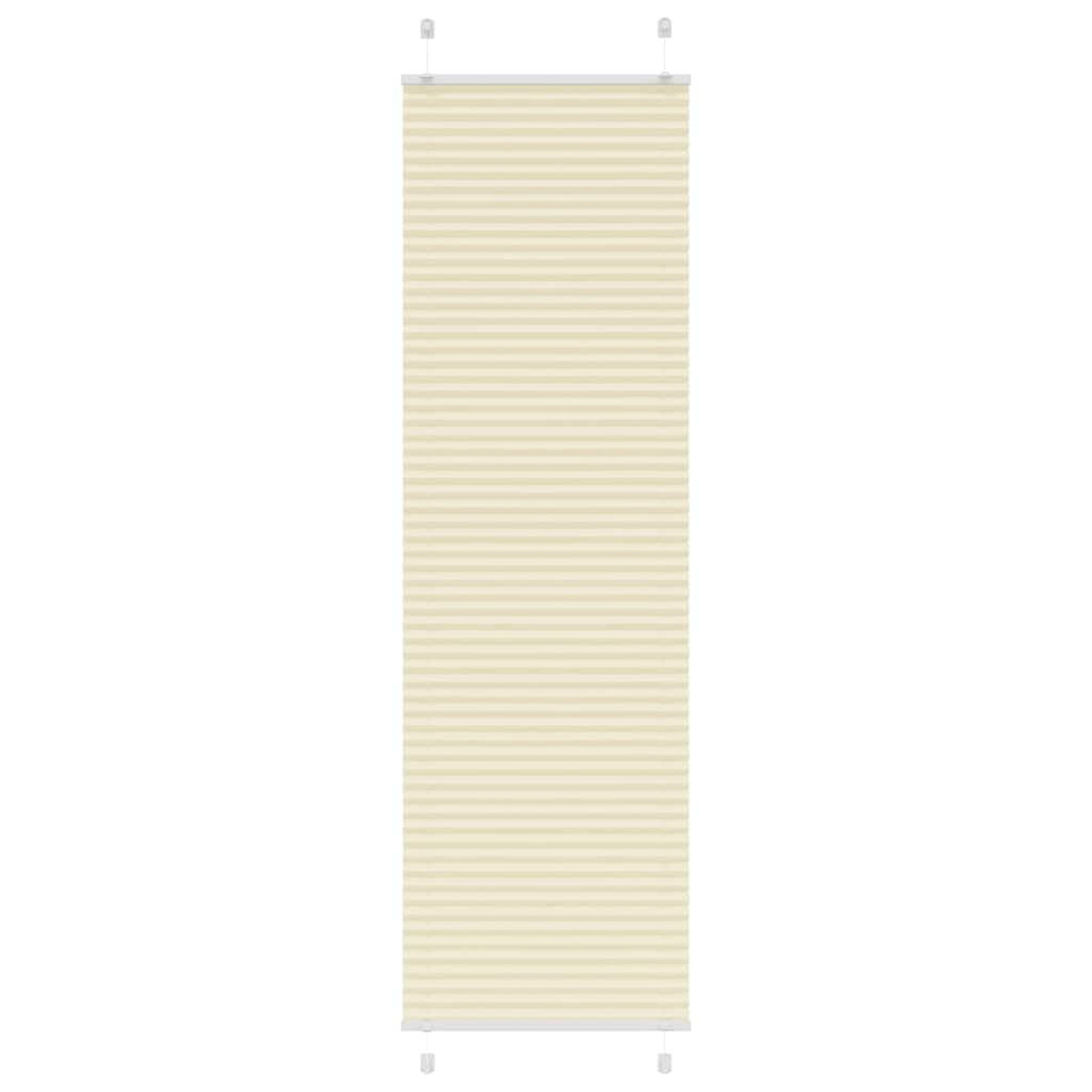 VIDAXL Store plisse creme 60x200 cm largeur du tissu 59,4 cm polyester