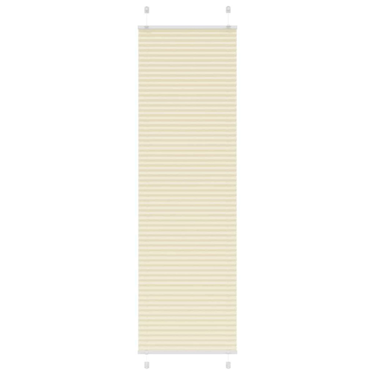 VIDAXL Store plisse creme 60x200 cm largeur du tissu 59,4 cm polyester
