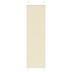 VIDAXL Store plisse creme 60x200 cm largeur du tissu 59,4 cm polyester