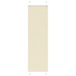 VIDAXL Store plisse creme 60x200 cm largeur du tissu 59,4 cm polyester